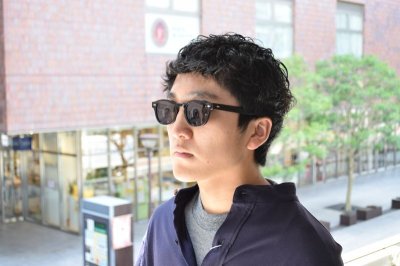 画像1: NOCHINO OPTICAL (ノチノ オプティカル)  NOCHINO #H1 [Gloss Black × Black ] POLARIZED LENS