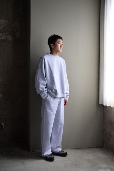 画像1: MARKAWARE (マーカウェア)  Organic Cotton Heavy Fleece WIDE GYM PANTS [ASH GRAY] 