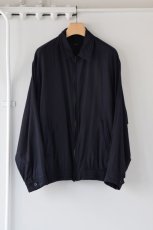 画像5: COMOLI (コモリ) ウールシルク スイングトップ [NAVY] (5)