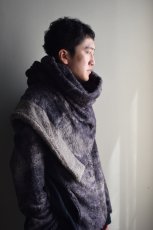 画像1: m's braque (エムズ ブラック) BOA LONG SNOOD [MISTY SUMI-BLACK] (1)