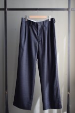 画像5: UNIVERSAL PRODUCTS (ユニバーサルプロダクツ) WOOL WIDE TROUSERS 243-60503 [CHARCOAL] (5)