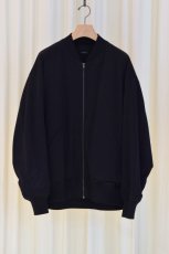 画像5: COMOLI (コモリ) ウールニット ジップブルゾン [NAVY] (5)