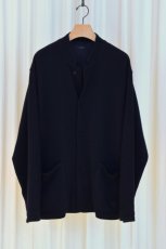 画像5: COMOLI (コモリ) カシミヤ スタンドカラー ニットジャケット [NAVY] (5)