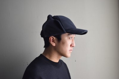 画像1: COMESANDGOES  (カムズアンドゴーズ) POLARTEC FLEECE EAR CAP no.26096 [BLACK]