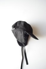 画像6: COMESANDGOES  (カムズアンドゴーズ) CLEAR TWILL EAR CAP no.26080 [BLACK] (6)