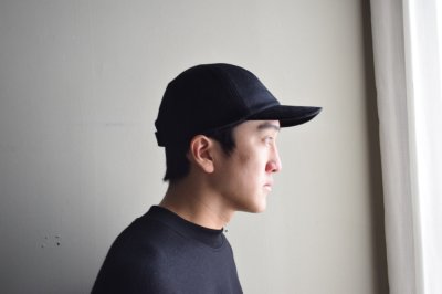 画像1: COMESANDGOES  (カムズアンドゴーズ) CASHMERE CAP no.26088 [BLACK]