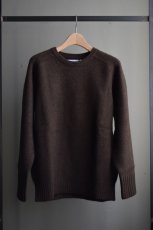 画像5: walenode (ウェルノード) Innocent YAK Shetland sweater [BROWN] (5)