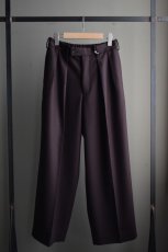 画像5: MARKAWARE (マーカウェア)   Organic Wool Flannel DOUBLE PLEATED TROUSERS [DARK BROWN]  (5)