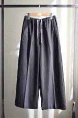 画像5: WALENODE (ウェルノード) Paper boucle Uncle pants [Charcoal] (5)