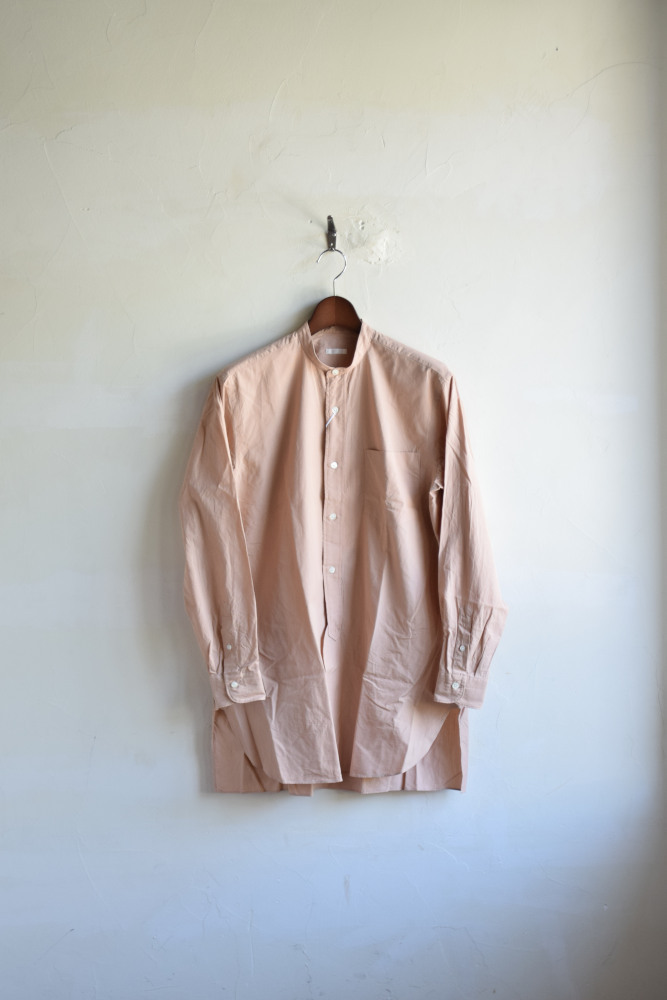コモリ COMOLI カジュアルシャツ  バンドカラー 3 L ピンク