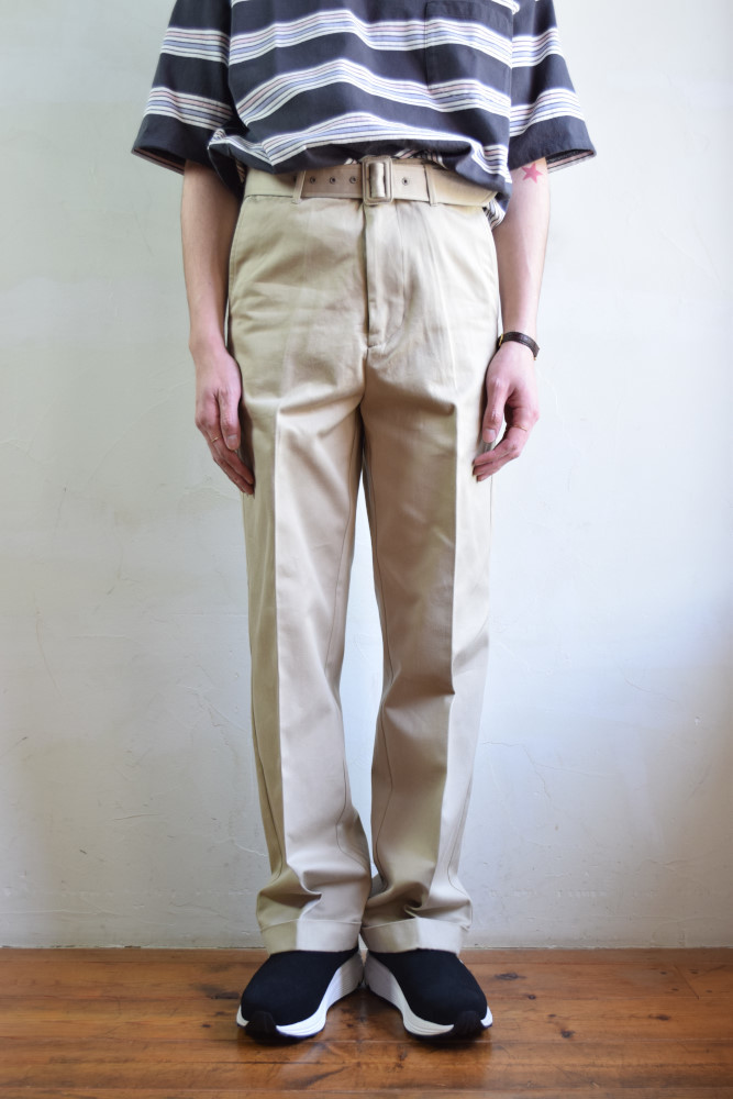 MORE SALE】UNUSED (アンユーズド) belted pants / UW0840 [beige]