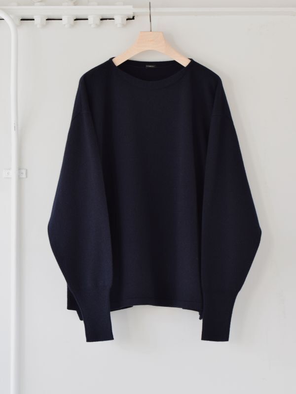 COMOLI (コモリ) カシミヤ コモリニット [NAVY]