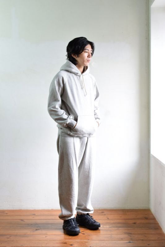 comoli コットン吊裏毛 スウェット パンツ Heather Gray bckediri