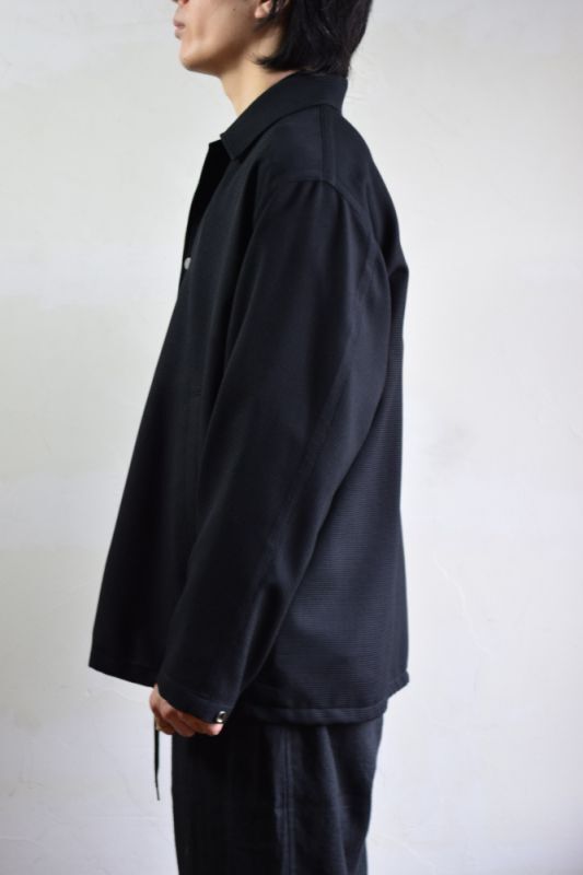 MARKAWARE (マーカウェア) Organic Wool Honeycomb COACH JACKET [BLACK]