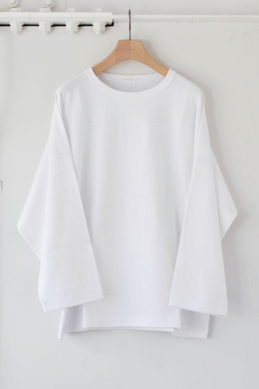 comoli フットボールt 22ss ホワイト サイズ1 - Tシャツ/カットソー(七