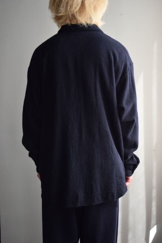 COMOLI 縮絨ウールハーフジップシャツ サイズ3 22aw - シャツ