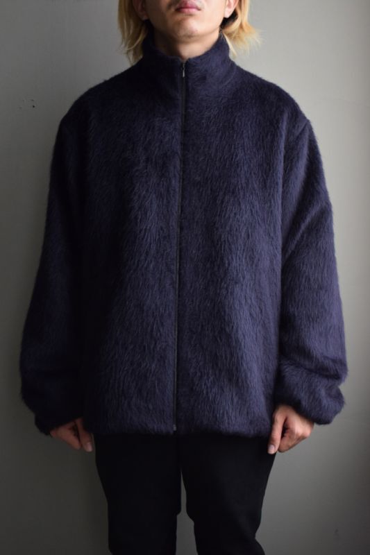 COMOLI (コモリ) キャメル シャギージャケット [NAVY]