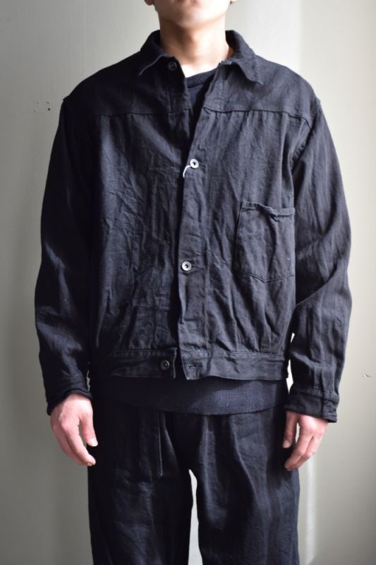 COMOLI デニムジャケット ブラック Y03-03001 サイズ4NICENESS