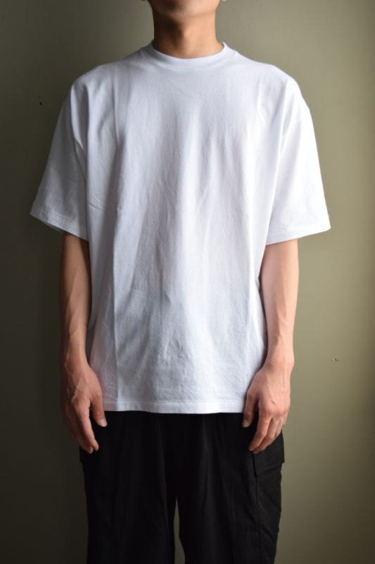 COMOLI (コモリ) コットンジャージ 半袖Tシャツ [WHITE]